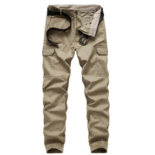 Herren Cargo-Joggerhose mit Gummbündchen, Knieeinsatz und Mehrfach-Taschen Nord Taschen