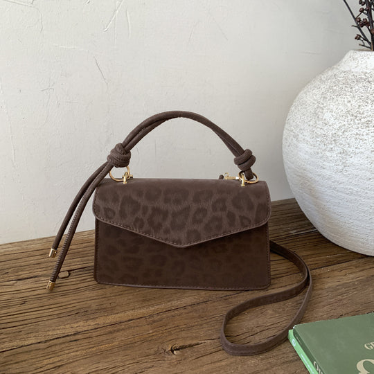 Damen Umhängetasche mit elegantem Leopardenmuster und abnehmbarem Schulterriemen Nord Taschen