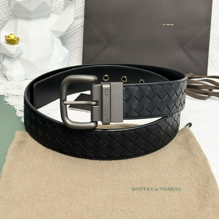 Damen geflochtener Ledergürtel mit eleganter Schnalle Nord Taschen