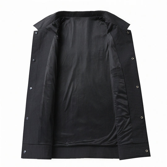Herren Leichte technische Coachjacke mit Ripstop-Struktur, Druckknöpfen und aufgesetzten Taschen Nord Taschen
