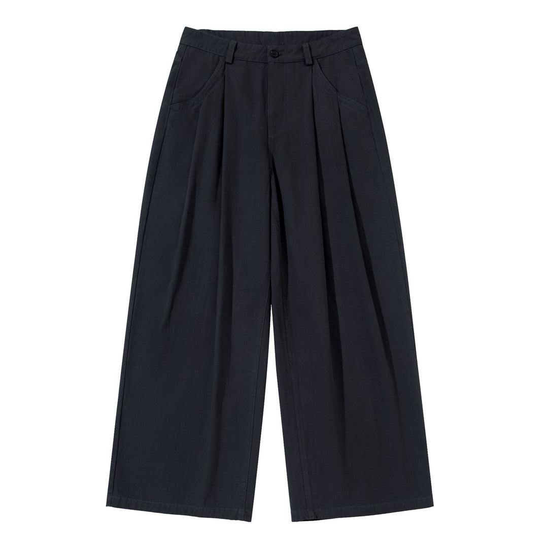 Damen Weite Bundfalten-Culottehose mit hohem Bund und tiefen Eingrifftaschen Nord Taschen