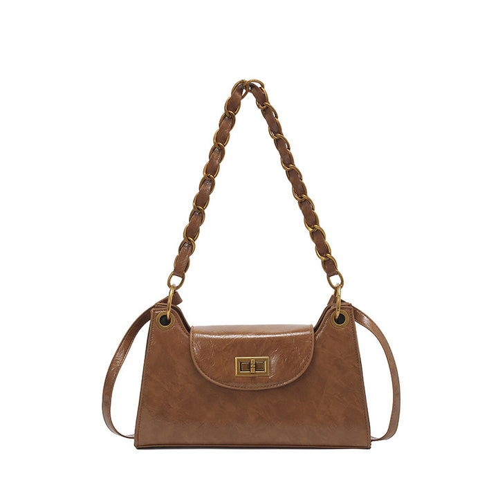 Damen elegante Handtasche mit dekorativem Kettenhenkel Nord Taschen