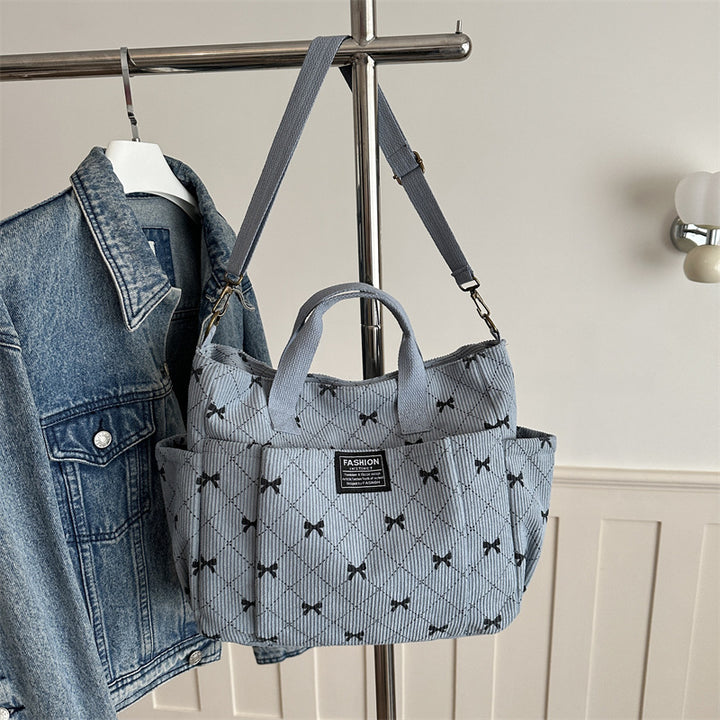 Damen Tragetasche mit dekorativem Rüschendesign Nord Taschen