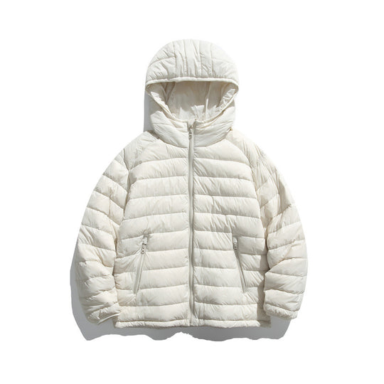 Unisex Ultraleichte gesteppte Kapuzenjacke mit Thermofüllung und Reißverschlusstaschen Nord Taschen
