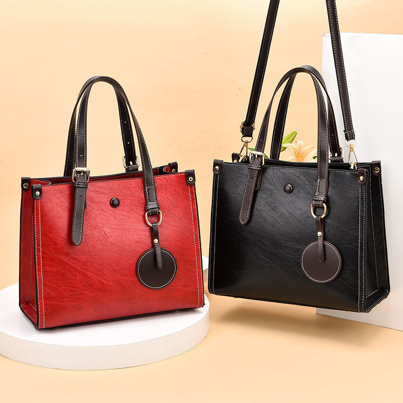 Damen elegante Henkeltasche mit abnehmbarem Schultergurt und strukturiertem Design Nord Taschen