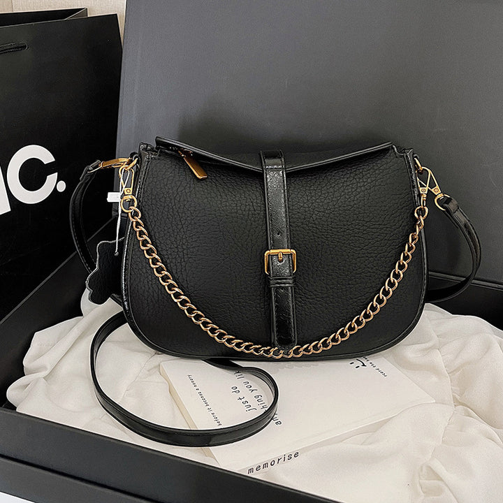 Damen elegante Umhängetasche mit goldener Kette Nord Taschen