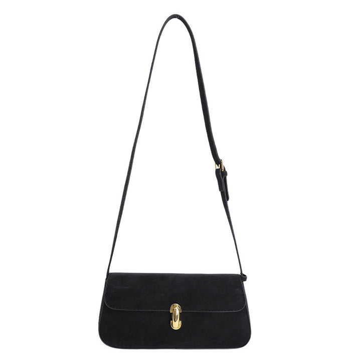 Damen Umhängetasche mit luxuriösem Veloursleder und eleganter Schnappschließe Nord Taschen