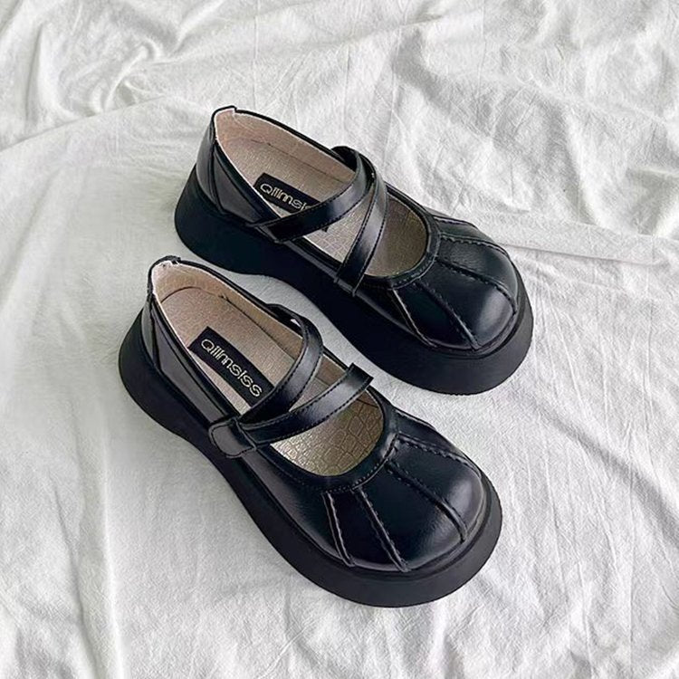 Damen Bequeme Plateauschuhe mit verstellbarem Riemen und stützendem Fußbett Nord Taschen