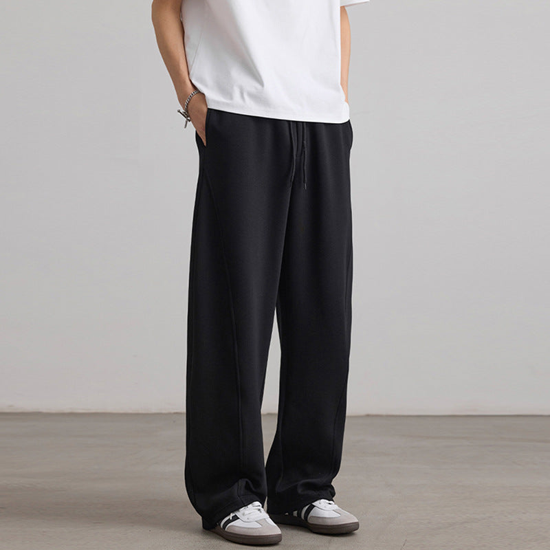 Herren Weite Lounge-Jogginghose aus French-Terry mit Tunnelzugbund Nord Taschen