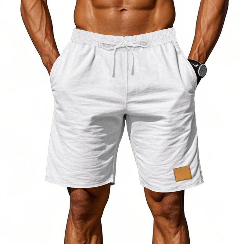 Herren nan Kordelzug-Bermuda aus weichem Baumwollmix mit elastischem Bund und Seitentaschen