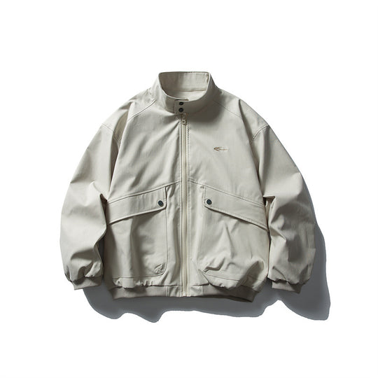 Unisex Oversize Boxy Bomberjacke mit Stehkragen und großen Pattentaschen Nord Taschen