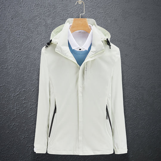 Herren Leichte Softshell-Funktionsjacke mit atmungsaktivem Meshfutter und verstellbarer Kapuze Nord Taschen