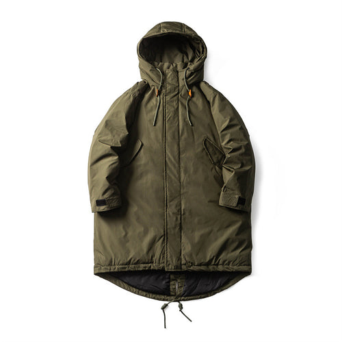 Herren Wasserdichter Thermo-Parka mit verlängerter Rückenpartie und Kapuze Nord Taschen