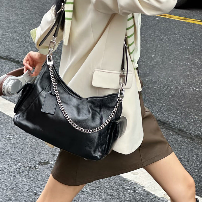 Damen Hobo Tasche mit innovativen Steppdetails und abnehmbarem Etui Nord Taschen