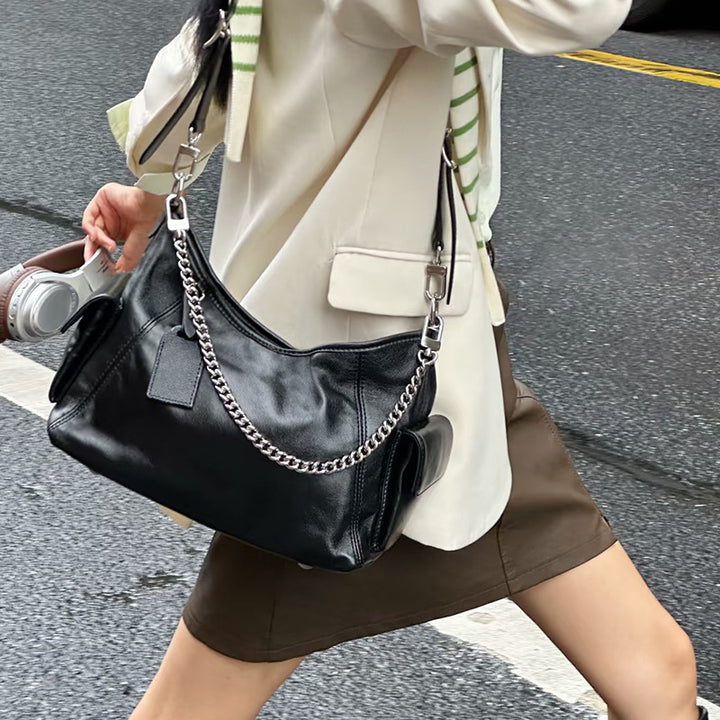 Damen Hobo Tasche mit innovativen Steppdetails und abnehmbarem Etui Nord Taschen