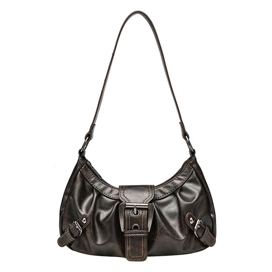 Damen Hobo-Tasche mit modernem Faltendesign und hochwertigem Kunstleder Nord Taschen