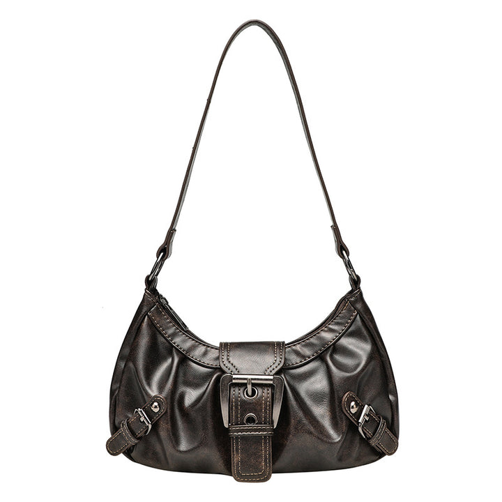 Damen Hobo-Tasche mit modernem Faltendesign und hochwertigem Kunstleder Nord Taschen