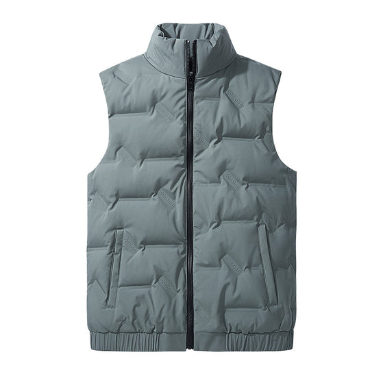 Herren Ultraleichte Puffer‑Weste mit Stehkragen und elastischem Saum Nord Taschen