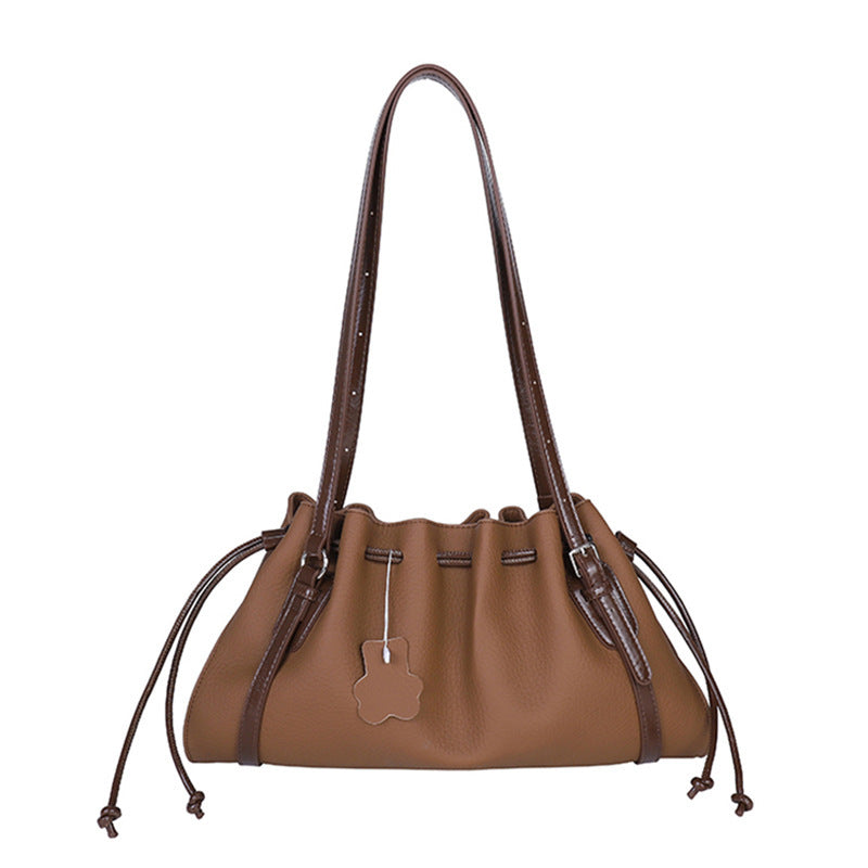 Damen Hobo-Tasche mit eleganter Raffung und charmantem Kordelzug Nord Taschen