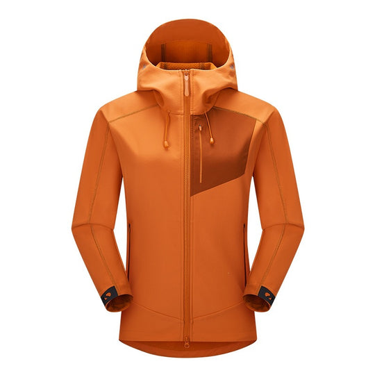 Herren Softshell-Trekkingjacke mit Kapuze atmungsaktiv winddicht dehnbar Nord Taschen
