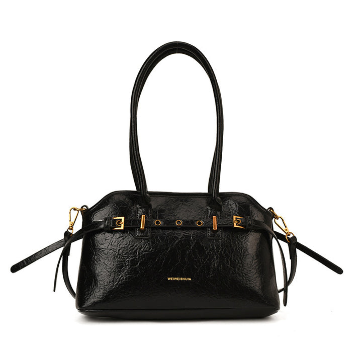 Damen elegante Schultertasche mit einzigartigem Goldakzent Nord Taschen