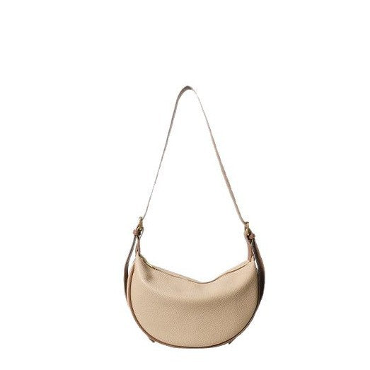 Damen moderne Umhängetasche aus hochwertigem Leder mit elegantem Reißverschluss Nord Taschen