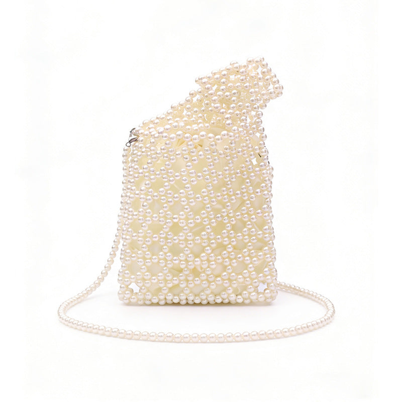 Damen Glitzernde Clutch Tasche mit einzigartigem Perlenmuster Nord Taschen