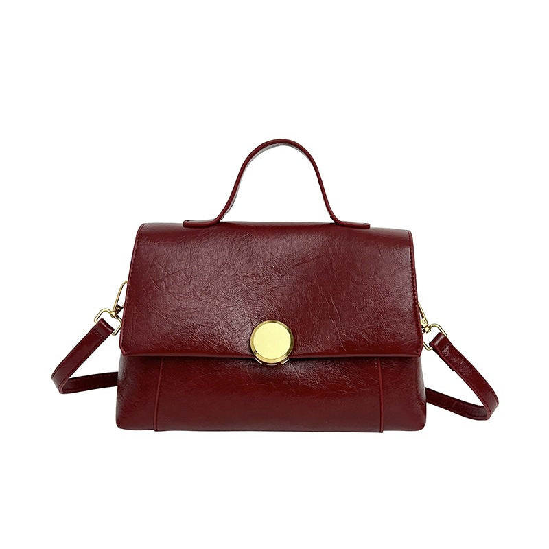 Damen elegante Handtasche mit praktischem Klappverschluss Nord Taschen