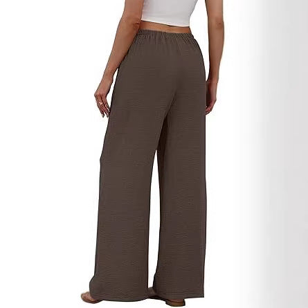 Damen Weite Loungewear-Hose mit Tunnelzug Nord Taschen