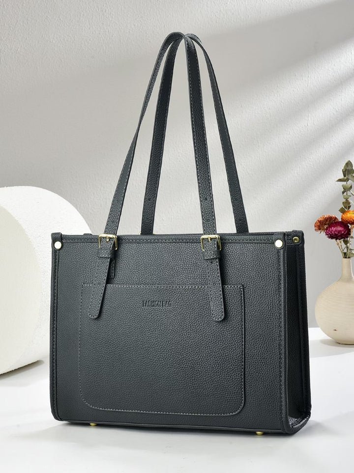 Damen elegante Handtasche im minimalistischen Design mit praktischen Fächern Nord Taschen