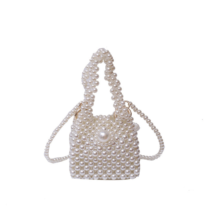 Damen Clutch-Tasche mit perlensynthetischer Oberfläche und dekorativem Verschluss Nord Taschen