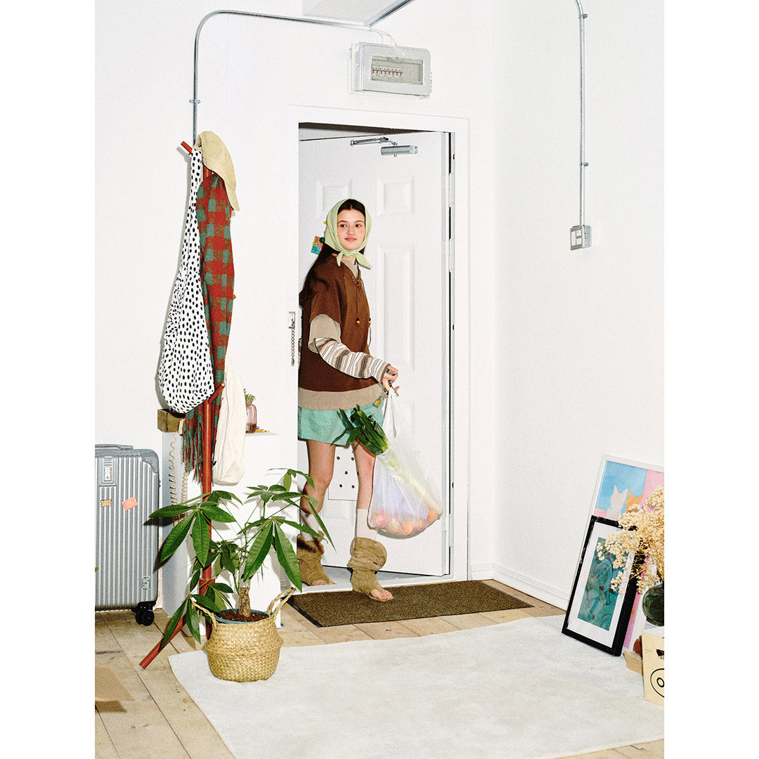 Damen Lagenlook-Sweatshirt mit Schnürung, gestreiften Ärmel-Einsätzen und asymmetrischem Saum Nord Taschen