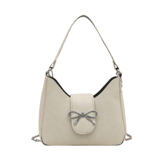 Damen-Handtasche mit verspieltem Schleifendetail und hochwertiger Kettenverzierung Nord Taschen