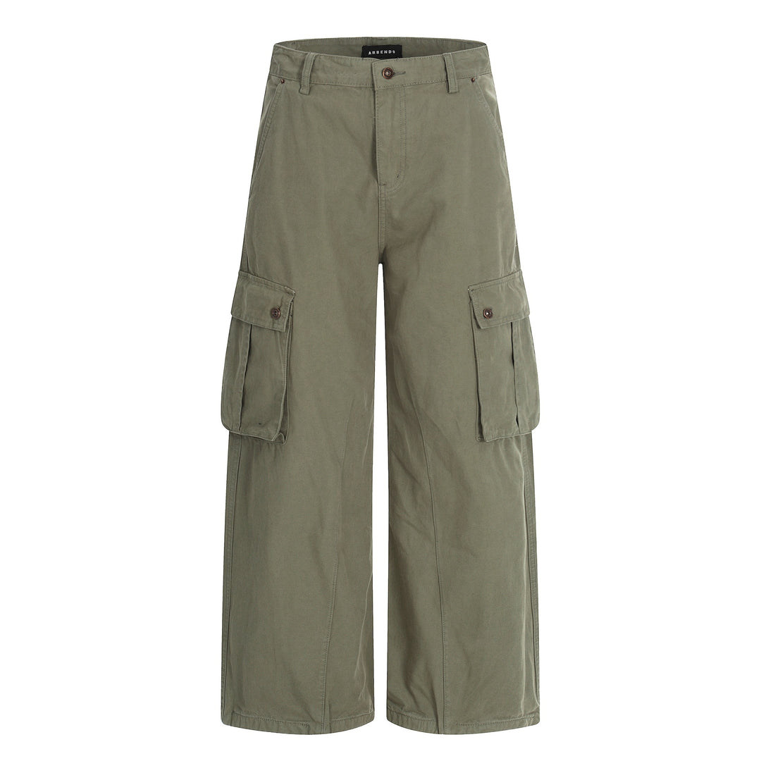 Damen Weite Cargo-Culotte-Shorts mit aufgesetzten Pattentaschen Nord Taschen