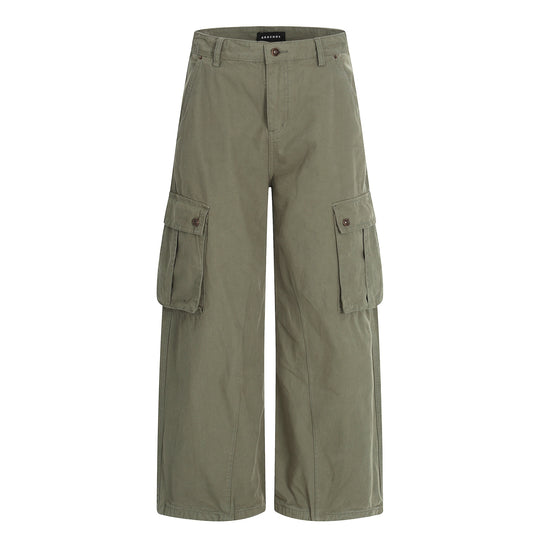 Damen Weite Cargo-Culotte-Shorts mit aufgesetzten Pattentaschen Nord Taschen