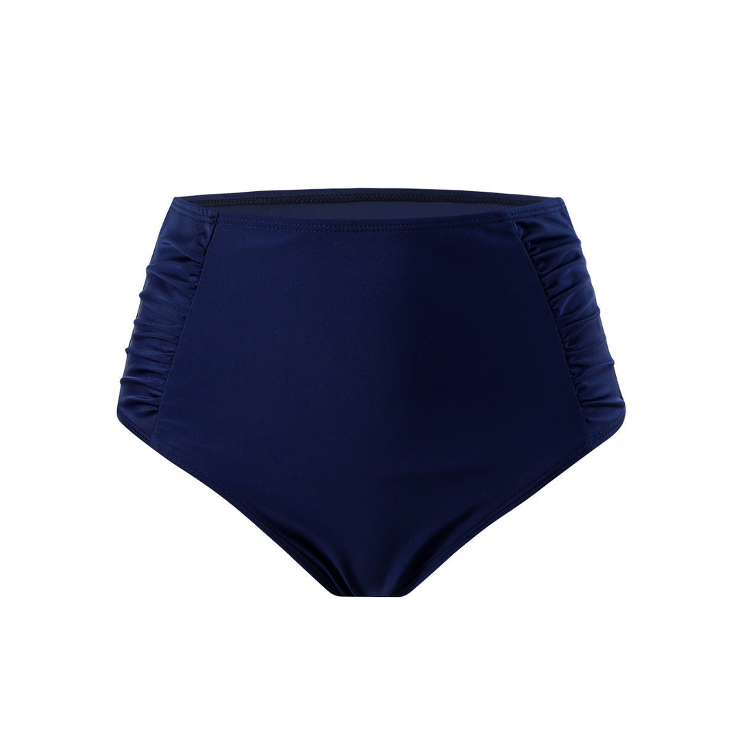 Damen Hoch geschnittener Bikini-Hosen mit Rüschendetails