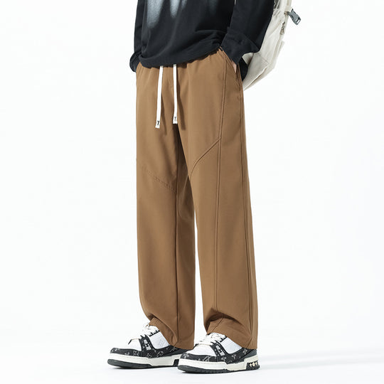 Herren Weite Relaxed‑Fit Freizeithose mit Tunnelzugbund und Teilungsnähten Nord Taschen