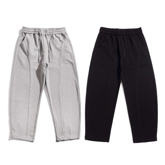 Damen Cropped-Joggerhose mit Ziernähten, hohem Elastikbund und Eingrifftaschen Nord Taschen