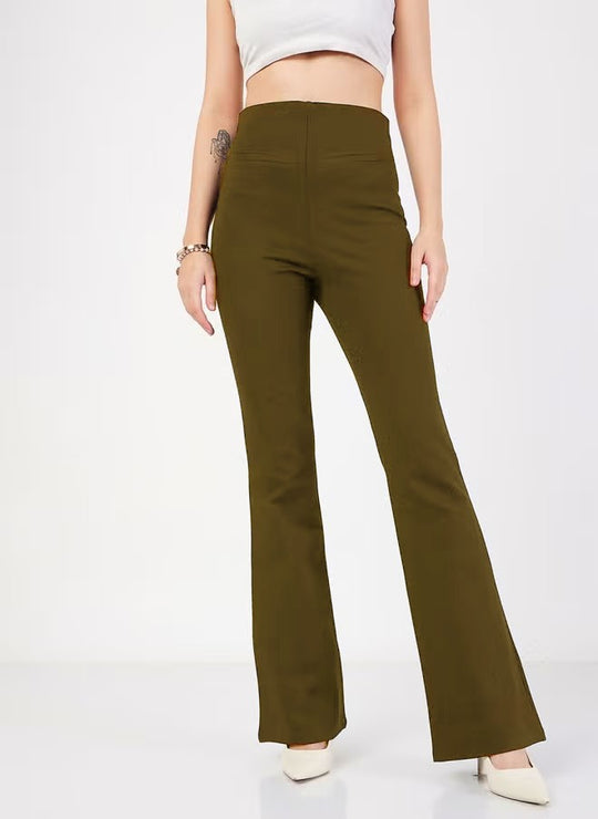 Damen Hoch geschnittene Bootcut-Hose Nord Taschen