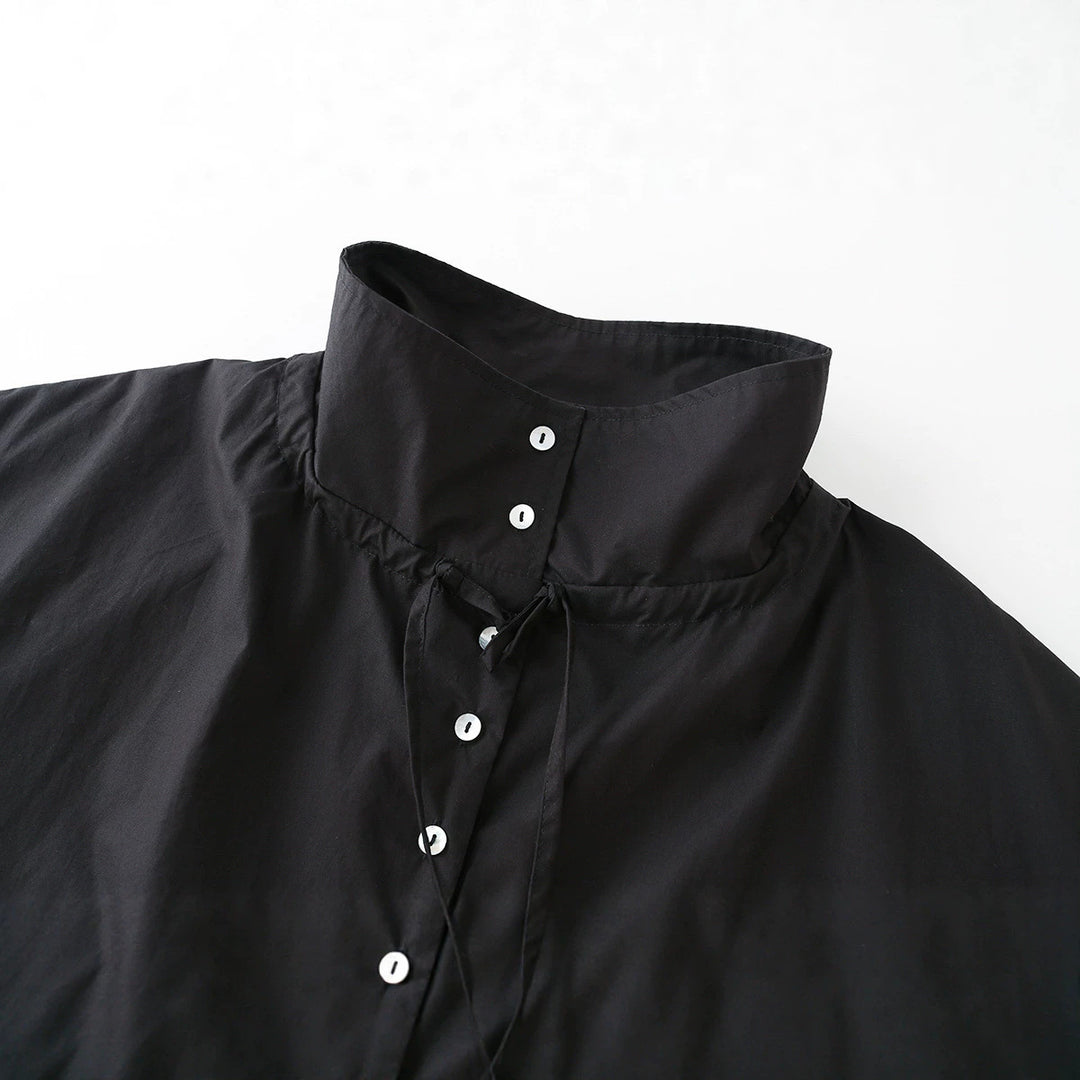 Damen Leichter Cropped-Blouson mit hohem Stehkragen, Tunnelzug und seitlichen Bindebändern Nord Taschen