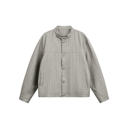 Unisex Oversize-Blouson im Workwear‑Stil mit Stehkragen und Knopfleiste Nord Taschen