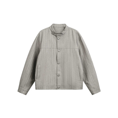 Unisex Oversize-Blouson im Workwear‑Stil mit Stehkragen und Knopfleiste Nord Taschen