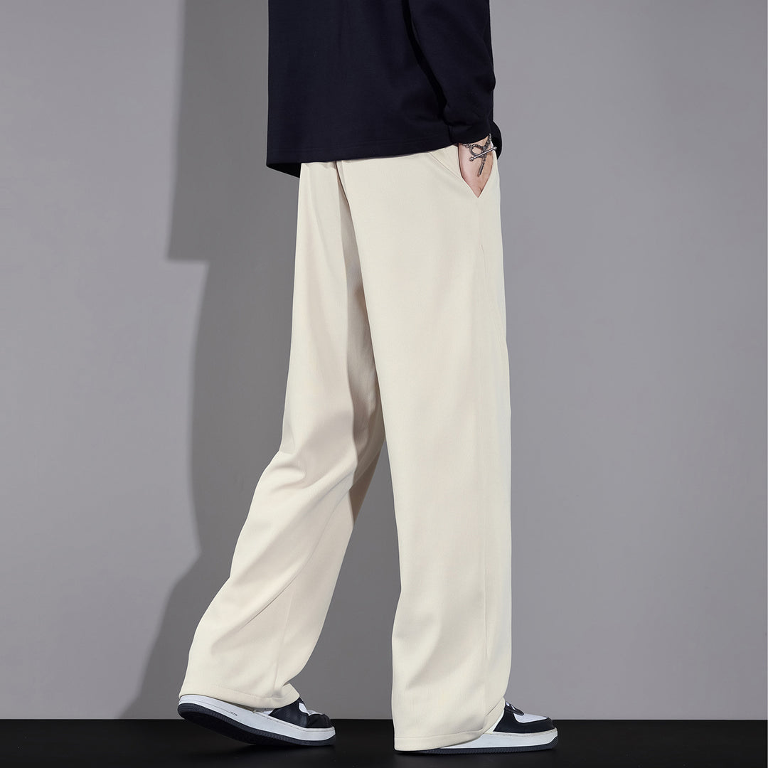 Herren Weite Relaxed-Jogginghose mit Tunnelzug und geradem Bein Nord Taschen