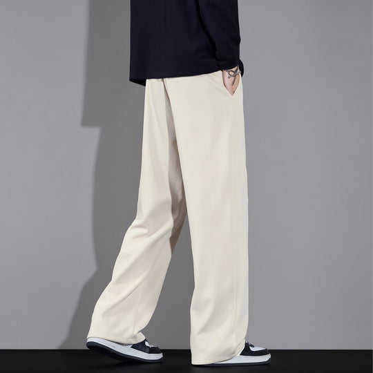 Herren Weite Relaxed-Jogginghose mit Tunnelzug und geradem Bein Nord Taschen