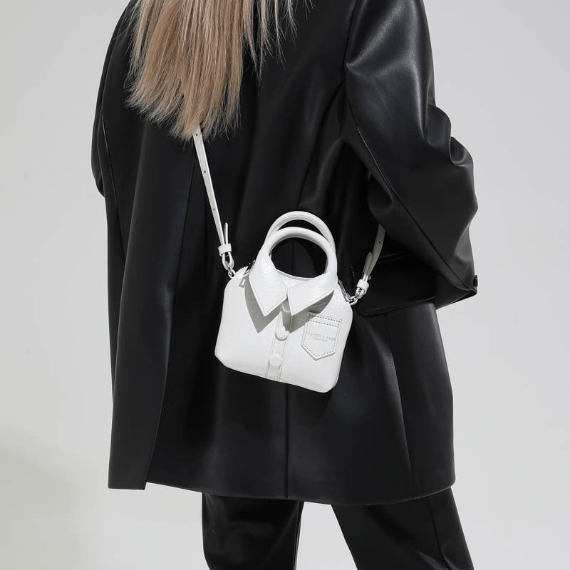 Damen modische Handtasche mit kreativem Hemdkragen-Design Nord Taschen