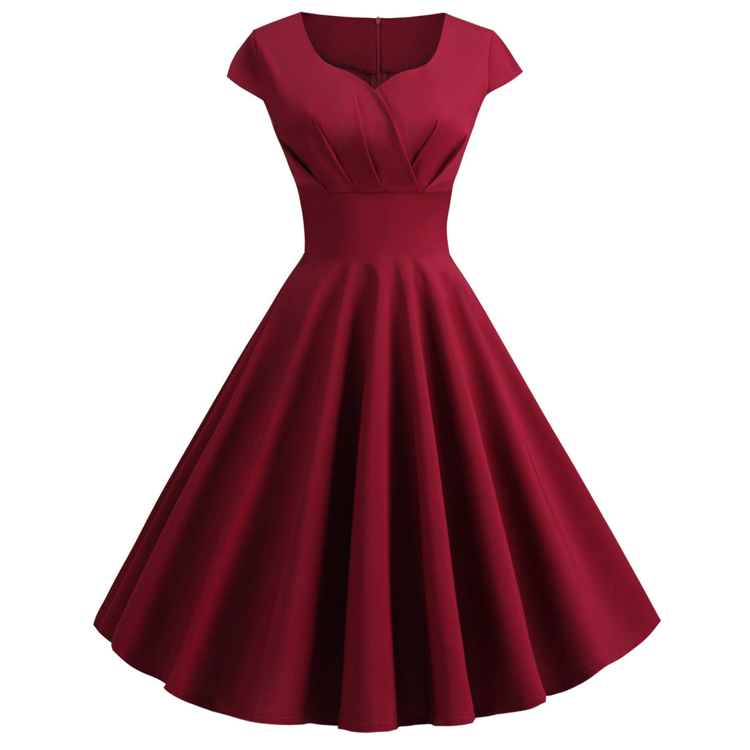 Damen A-Linien Kleid mit elegantem Taillenschnitt und schwingendem Saum