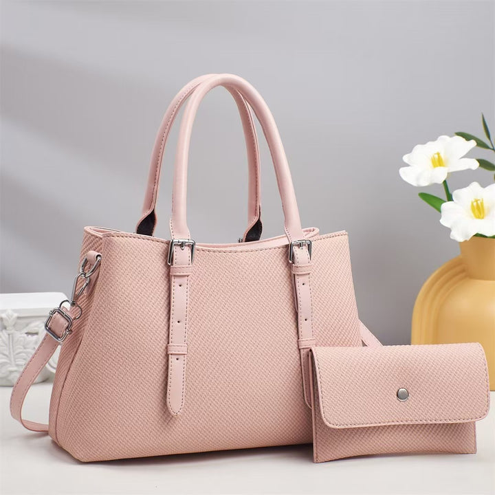 Damen stilvolle Handtasche mit abnehmbarer Clutch Nord Taschen