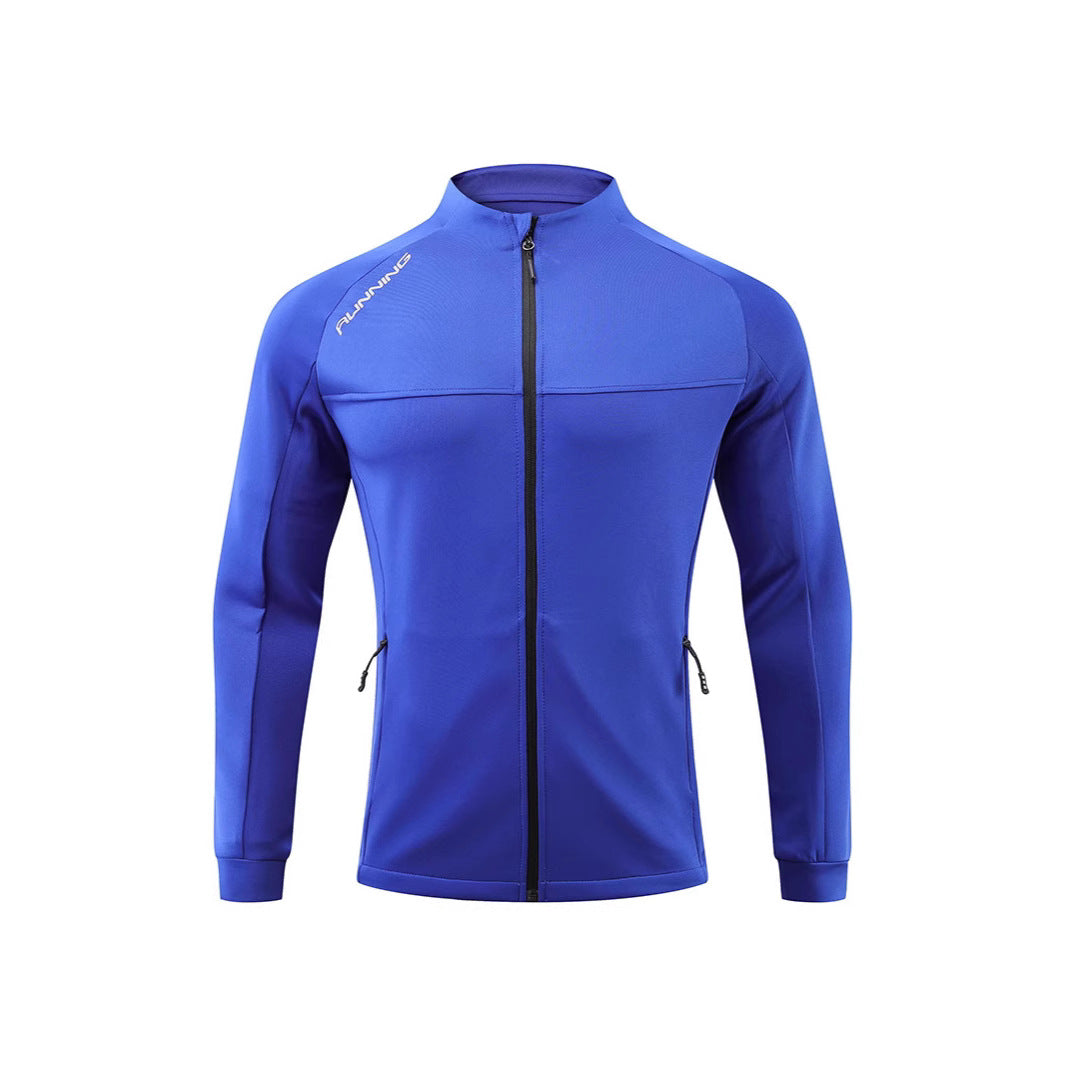 Herren Lauf-Trainingsjacke mit windabweisendem Stretch, Slim-Fit und Reißverschlusstaschen Nord Taschen