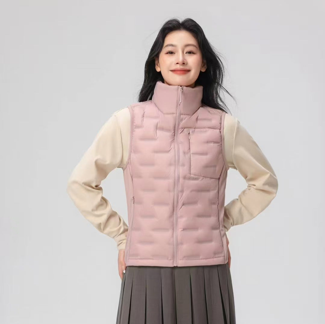 Damen Leichte Thermo‑Steppweste mit Stehkragen und windabweisenden Seiteneinsätzen Nord Taschen