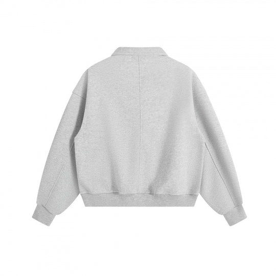 Unisex Boxy-Polo-Sweatshirt mit Henley-Knopfleiste, Raglanärmeln und Eingrifftaschen Nord Taschen